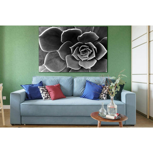 Flower Close Up Black And White №SL838 - Canvas Print / Wall Art / Wall Decor / Artwork / Poster