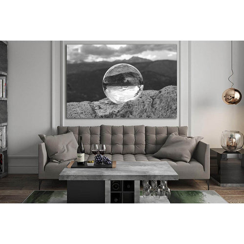 Rystal Ball Put On A Rock №SL893 - Canvas Print / Wall Art / Wall Decor / Artwork / Poster