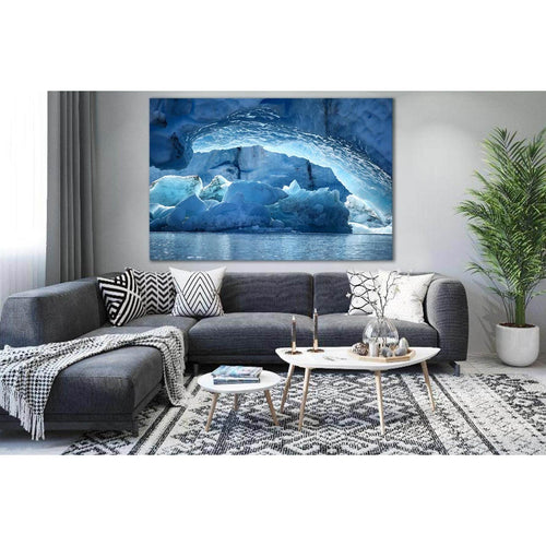 Ice Cave At Spencer Glacier №SL1352 - Canvas Print / Wall Art / Wall Decor / Artwork / Poster