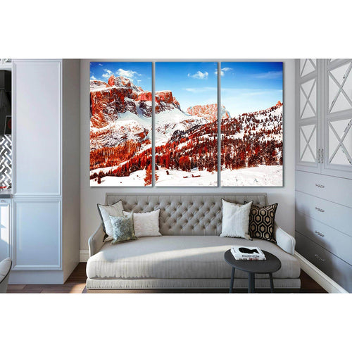Snow Capped Mountains №SL1599 - Canvas Print / Wall Art / Wall Decor / Artwork / Poster