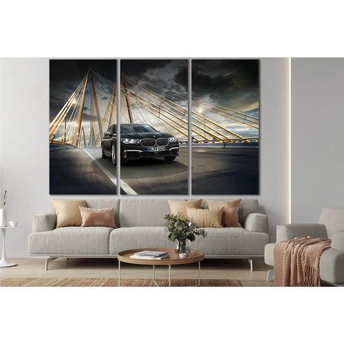 BMW On The Bridge №SL1138 - Canvas Print / Wall Art / Wall Decor / Artwork / Poster