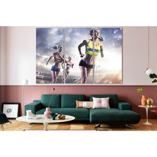 Womens Athletics Competition №SL898 - Canvas Print / Wall Art / Wall Decor / Artwork / Poster