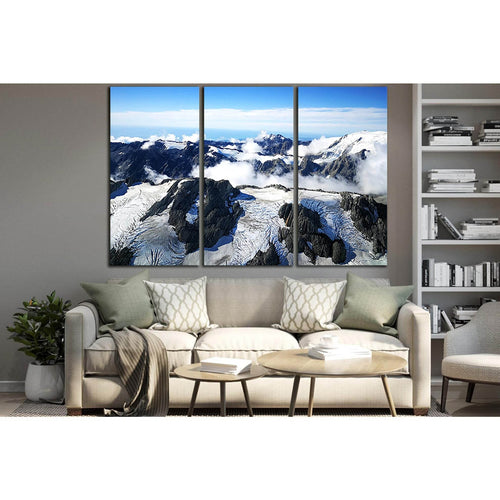 Glacier View Of New Zealand №SL1304 - Canvas Print / Wall Art / Wall Decor / Artwork / Poster