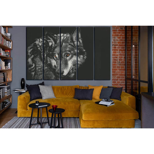 Wolf Painting №SL1557 - Canvas Print / Wall Art / Wall Decor / Artwork / Poster