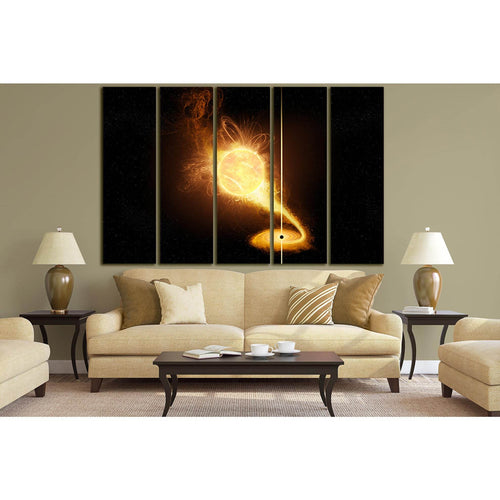 Star And Black Hole №SL976 - Canvas Print / Wall Art / Wall Decor / Artwork / Poster