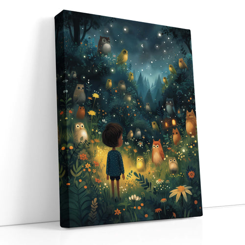 Magical Forest Gathering - Canvas Print