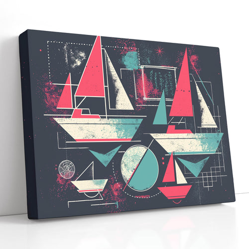 Vintage-Style Sailboat - Canvas Print