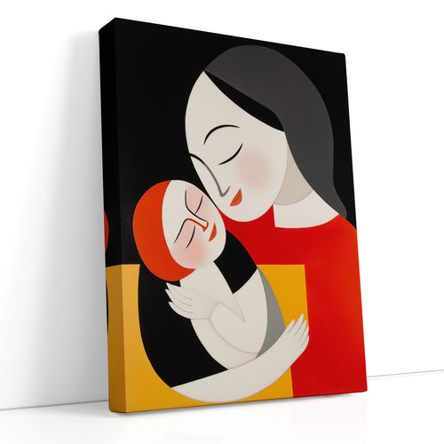 Comforting Mother Embrace - Canvas Print