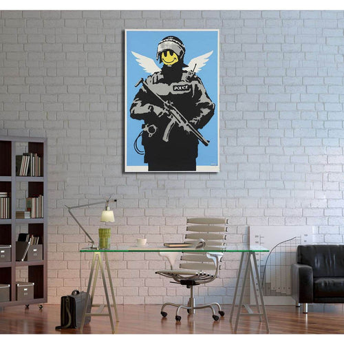 Banksy smile - Canvas print