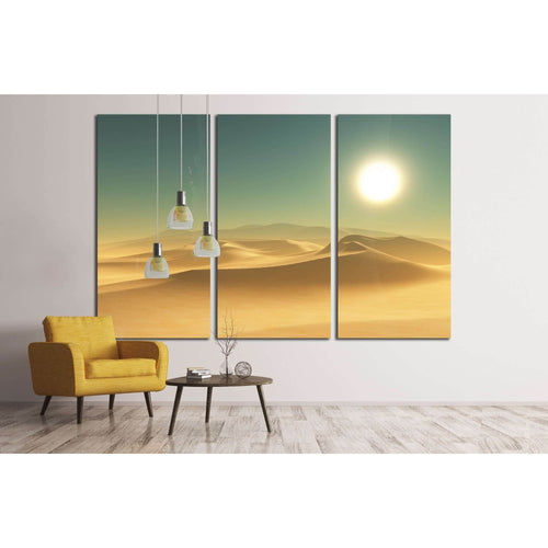 3D render of a desert scene №3127 - Canvas Print / Wall Art / Wall Decor / Artwork / Poster