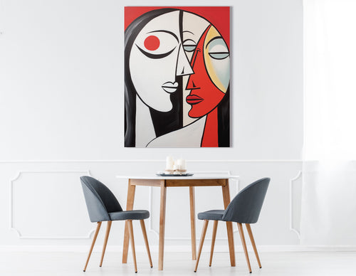 Modern Abstract Faces - Canvas Print