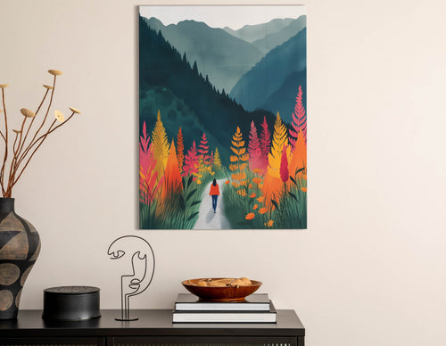 Autumnal Mountain Trail - Canvas Print