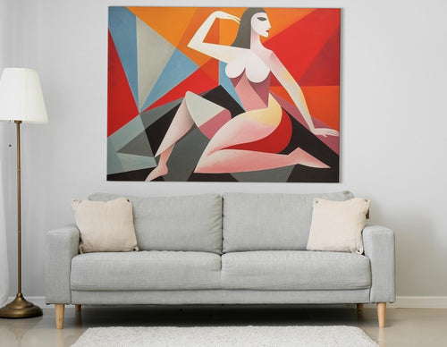 Contemporary Abstract Figure - Canvas Print