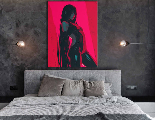 Pink Noir Fashion - Canvas Print