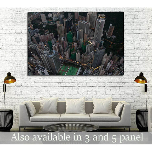 Beautiful Hong Kong skyline in China №2168 - Canvas Print / Wall Art / Wall Decor / Artwork / Poster