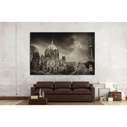 Berlin Cathedral and Alexander Platz, Germany №1164 - Canvas Print / Wall Art / Wall Decor / Artwork / Poster