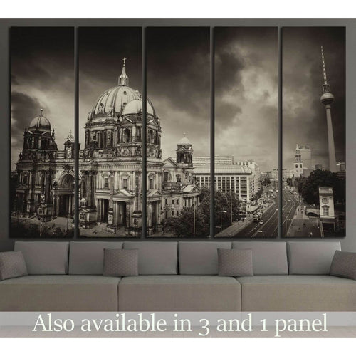 Berlin Cathedral and Alexander Platz, Germany №1164 - Canvas Print / Wall Art / Wall Decor / Artwork / Poster