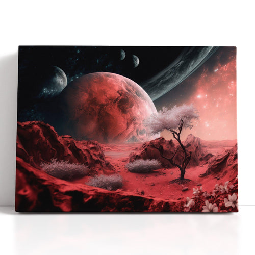 Blooming Tree on an Alien Planet - Canvas Print
