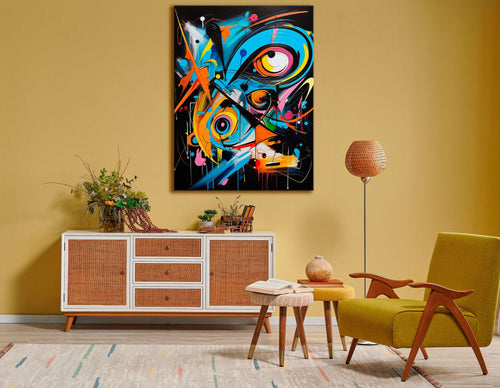 Burst of Color and Motion - Canvas Print