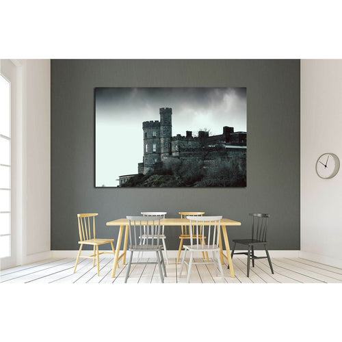 Castle on the rock - horror picture №1801 - Canvas Print / Wall Art / Wall Decor / Artwork / Poster