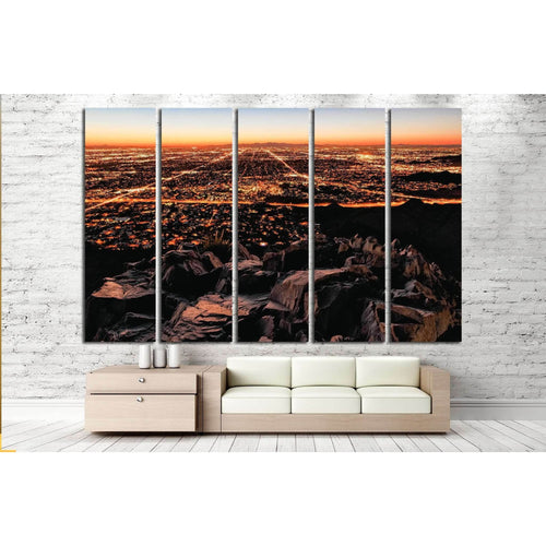 City Lights, mountain view №1006 - Canvas Print / Wall Art / Wall Decor / Artwork / Poster