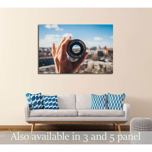 City view through the lens №3044 - Canvas Print / Wall Art / Wall Decor / Artwork / Poster