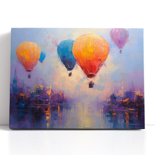 Colorful Hot Air Balloons Over Cappadocia - Canvas Print
