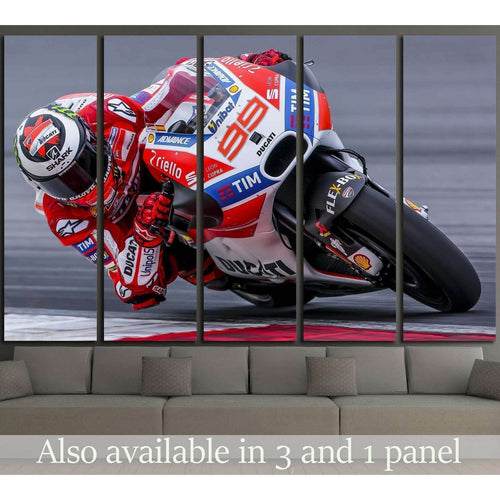 Ducati Team, Jorge Lorenzo, 2017 MotoGP pre-season test, SEPANG, MALAYSIA №1895 - Canvas Print / Wall Art / Wall Decor / Artwork / Poster