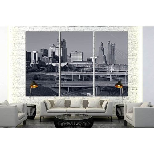 Kansas City skyline №1622 - Canvas Print / Wall Art / Wall Decor / Artwork / Poster