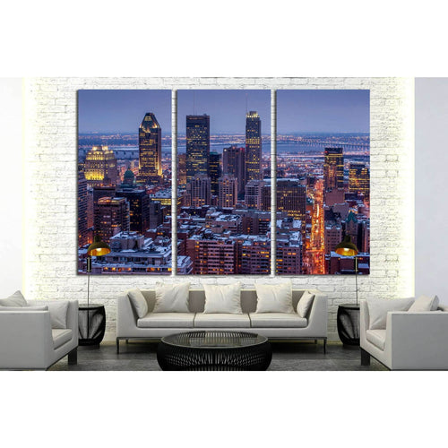 Montreal City №2039 - Canvas Print / Wall Art / Wall Decor / Artwork / Poster