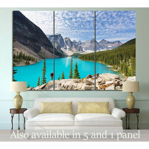 Moraine lake, Canada №594 - Canvas Print / Wall Art / Wall Decor / Artwork / Poster