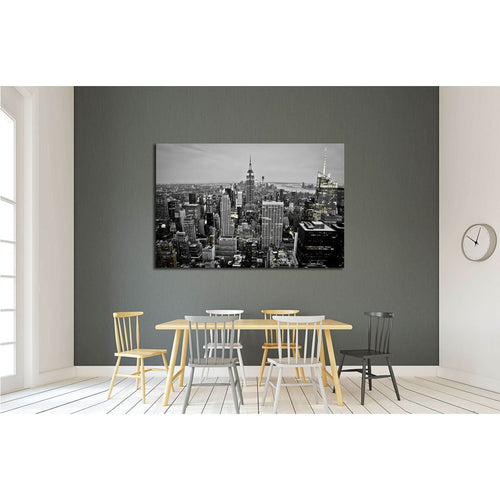 New York City Skyline at Night №2405 - Canvas Print / Wall Art / Wall Decor / Artwork / Poster