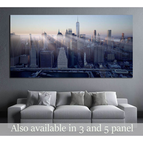 New York city skyline cityscape background №3048 - Canvas Print / Wall Art / Wall Decor / Artwork / Poster