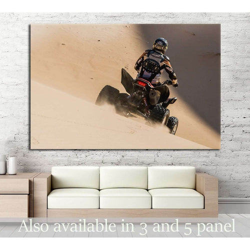 Quad Biker №152 Ready to Hang Canvas Print