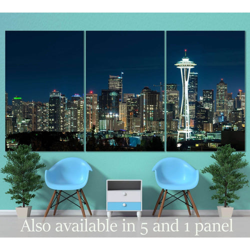 Seattle Cityscape №3020 - Canvas Print / Wall Art / Wall Decor / Artwork / Poster