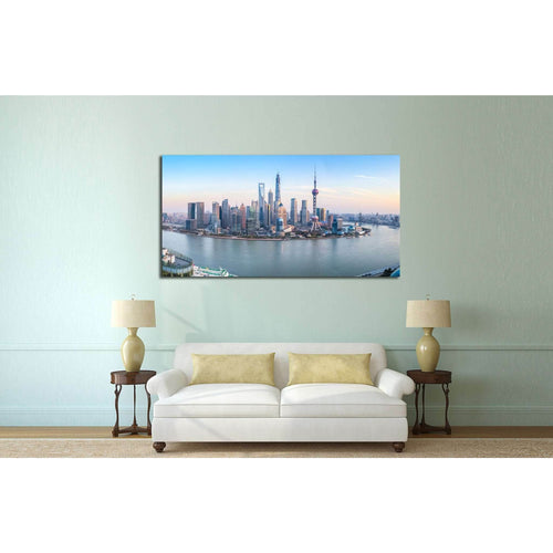 shanghai skyline №582 - Canvas Print / Wall Art / Wall Decor / Artwork / Poster