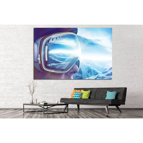 Skier №185 Ready to Hang Canvas Print