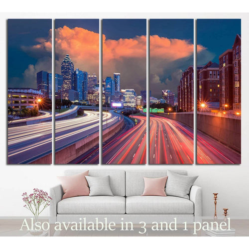 Skyline of Downtown Atlanta, Georgia USA №1530 - Canvas Print / Wall Art / Wall Decor / Artwork / Poster
