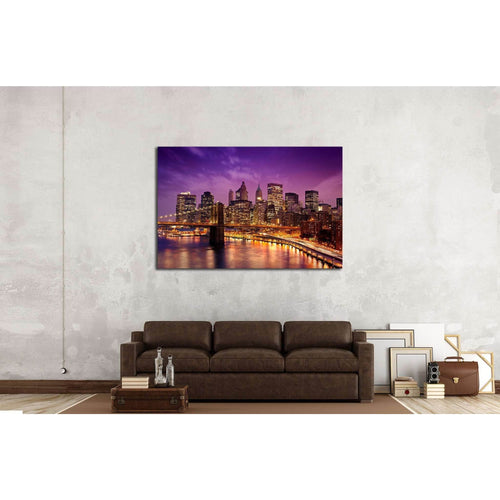 Skyline of New York №585 - Canvas Print / Wall Art / Wall Decor / Artwork / Poster