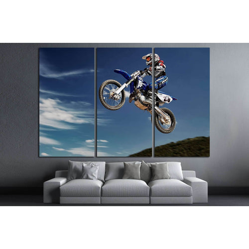 Motocross Poster Print №2475 - Canvas Print / Wall Art / Wall Decor / Artwork / Poster
