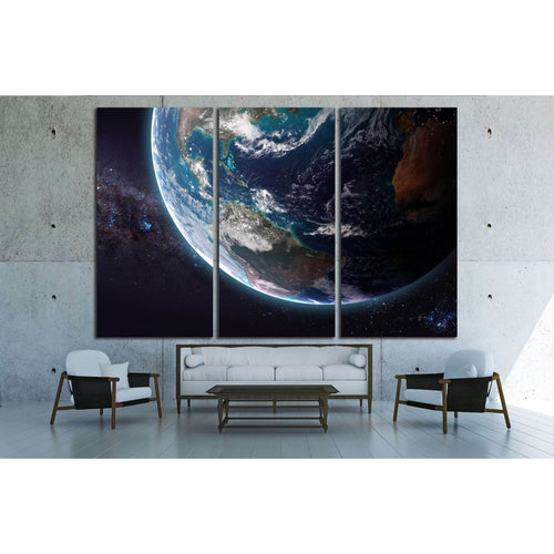 The Earth from space showing all they beauty. №2437 - Canvas Print / Wall Art / Wall Decor / Artwork / Poster