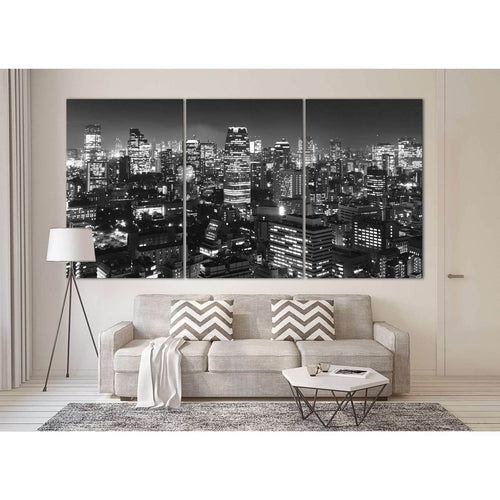 Tokyo Panorama №3021 - Canvas Print / Wall Art / Wall Decor / Artwork / Poster