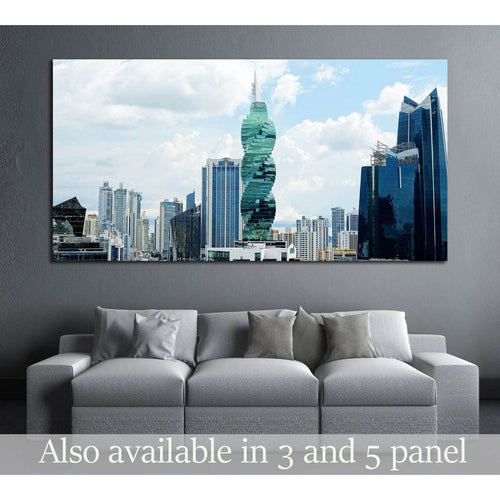 Tower is an office tower in Panama City №2402 - Canvas Print / Wall Art / Wall Decor / Artwork / Poster