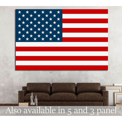 United States flag №693 - Canvas Print / Wall Art / Wall Decor / Artwork / Poster