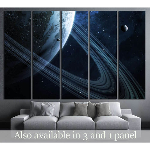 Universe scene with planets, stars and galaxies. №2440 - Canvas Print / Wall Art / Wall Decor / Artwork / Poster