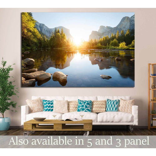 Yosemite valley sunrise №650 - Canvas Print / Wall Art / Wall Decor / Artwork / Poster