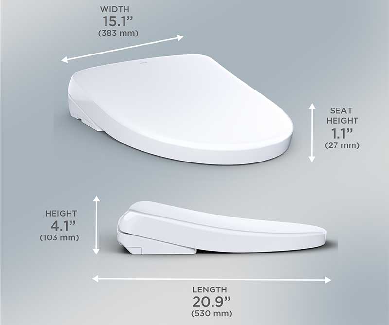 toto washlet s7a seat height dimensions