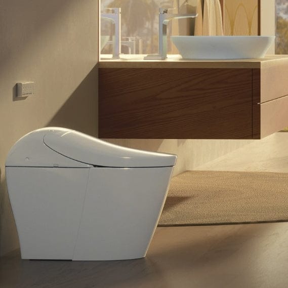 TOTO Washlet G5A Smart Bidet Toilet side view lifestyle image