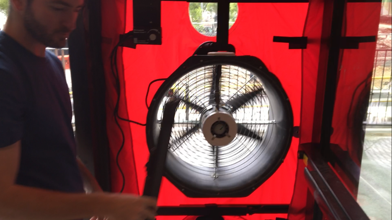 Blower door test being completed on June 3rd.