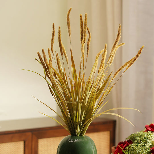 RONSHIN Artificial Pineapple Grass Air Plants Fake Flowers as Home Wall  Decoration
